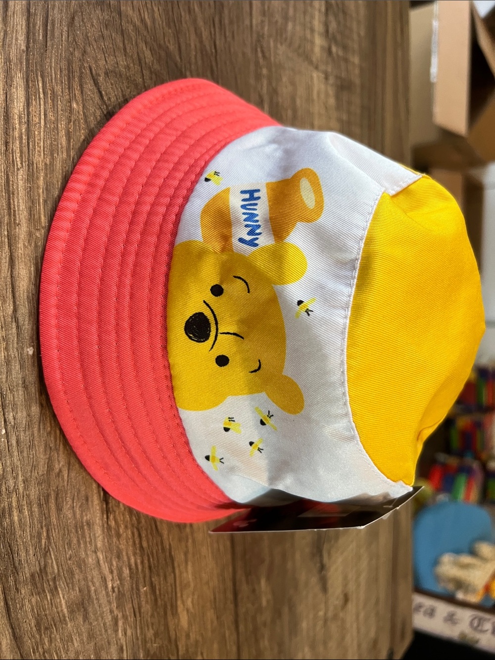 NWT Disney Pink Brim & Yellow Panel Kids Cap